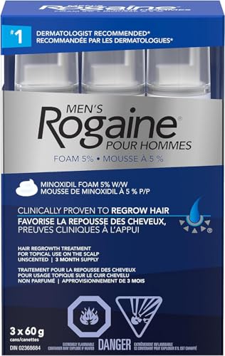 Rogaine Men’s Hair Loss & Thinning Treatment for Hair Regrowth, 5...