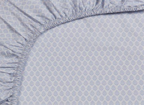 Pip Studio Thousand Leaves dra-på-lakan färg blå, storlek 180 x 200 cm