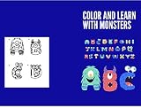  Color and learn with monsters (English Edition)