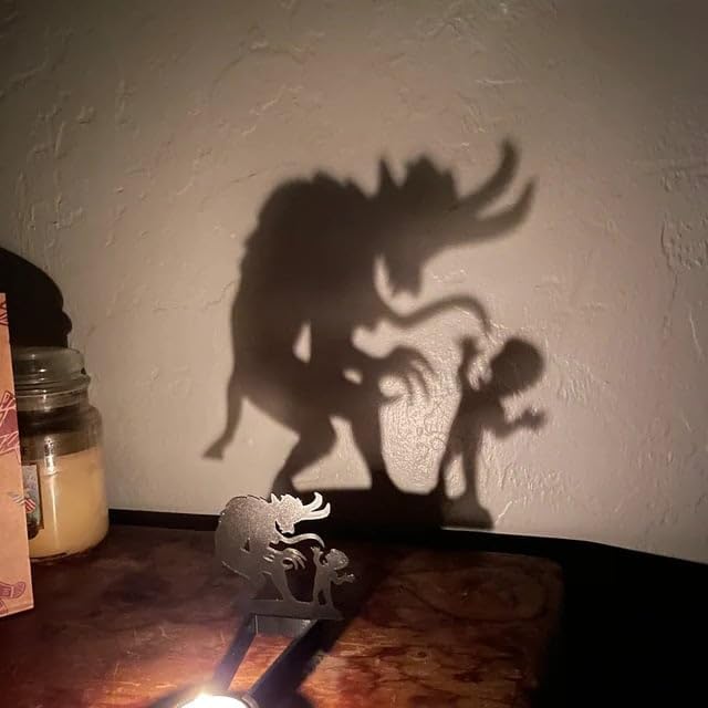 Funny Shadow Candle Holders for Halloween Decorations, Halloween Candle Holders, Vintage Candleholder Tabletop Decorative Tealight Candle Holder for Halloween Home Decor (B) image 4