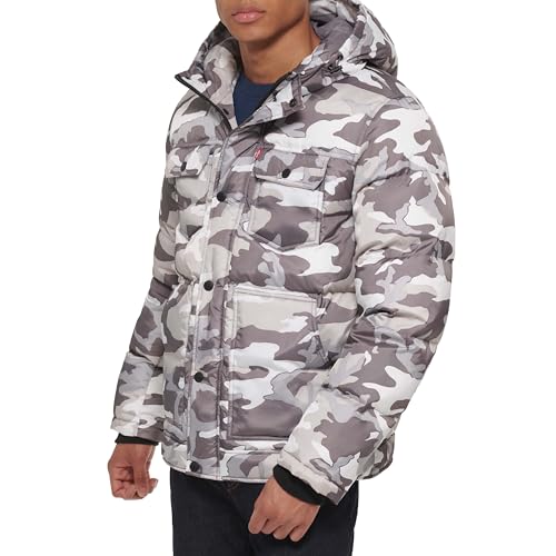 Image of Levi's Men's Performance Hooded Puffer Trucker Jacket (Regular & Big & Tall Sizes)