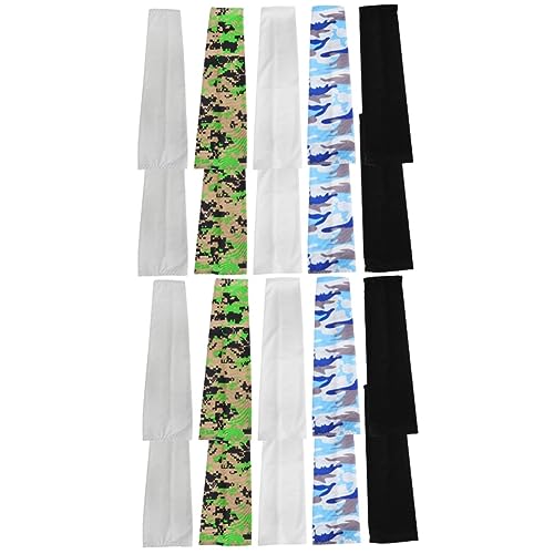 Manchon de protection solaire pour le sport en plein air - Pack de 10 paires athlétiques