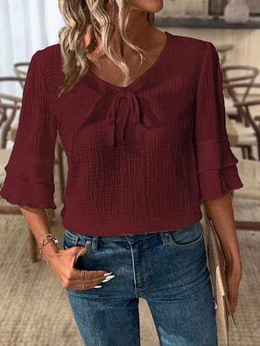 Image of TOPLOT Women's Top | Stylish Shirt Design | Comfortable Western Top| Easy Movement Structure | Trendy Look Styling | Versatile Perfect for Casual & Everyday Fashion (5231)