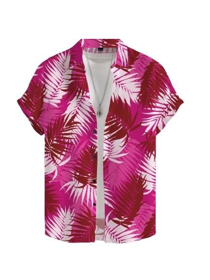 Image of Men's Striped Slim Fit Half Sleeves Stratchable Printed Shirt