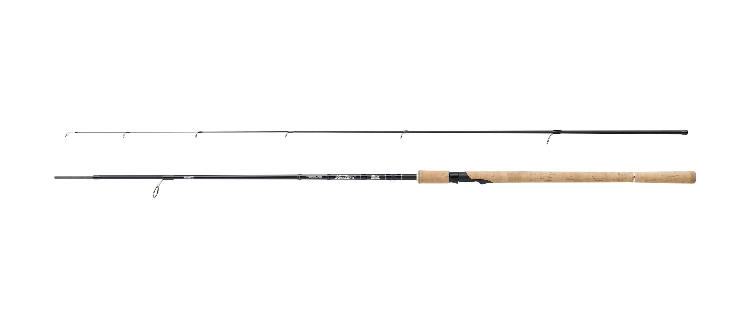Abu Garcia Venturi V2 Spinning Fishing Rod – Lightweight 30T Carbon Blank, Premium Cork Handle, Versatile Action, Ideal for Targeting Freshwater Species Like Trout, Bass, and Pike 2.44m 5-20G