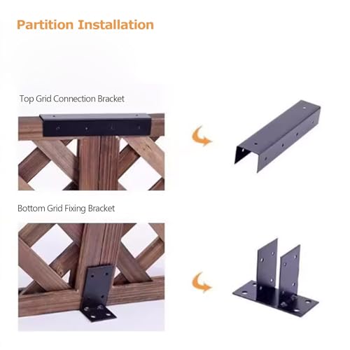 Pieds en fer angle droit contre le vent pour support poteau clôture bois déformé - 3