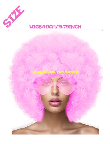 Image of LIULIUBTY Short Bob Hair Wigs Straight with Flat Bangs Synthetic Colorful Cosplay Daily Party Neon Wig for Women + Free Wig Cap 12 inch Natural As Real (Afro, Pink)