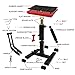 POLARBEAR Dirt Bike Stand Quick Jack Hydraulic Stand Motorcycle Low Profile Jack Portable Aluminum 1200Lbs Capacity for Pit Bike Cleaning and Repair(Red)