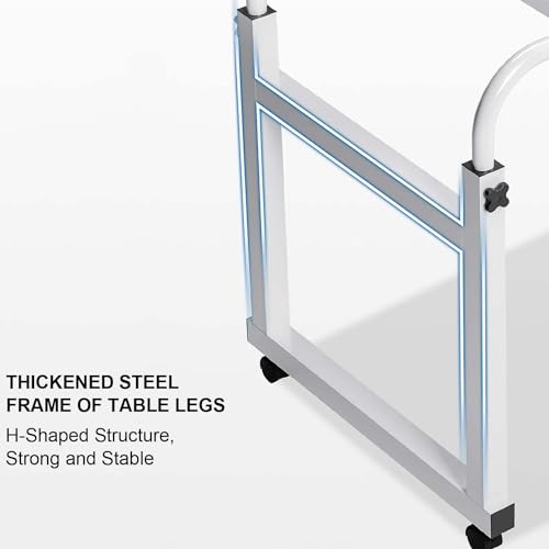 Table de lit à roulettes et bureau d'ordinateur mobile réglable modèle A
