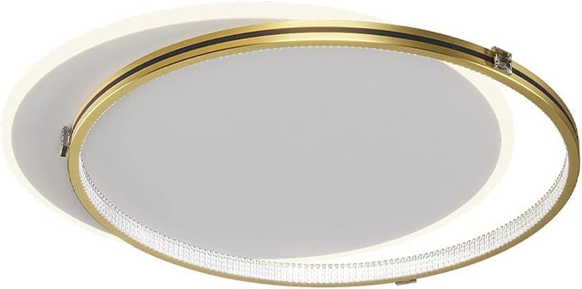 Plafonnier LED rond encastré doré 80W à intensité variable 42cm