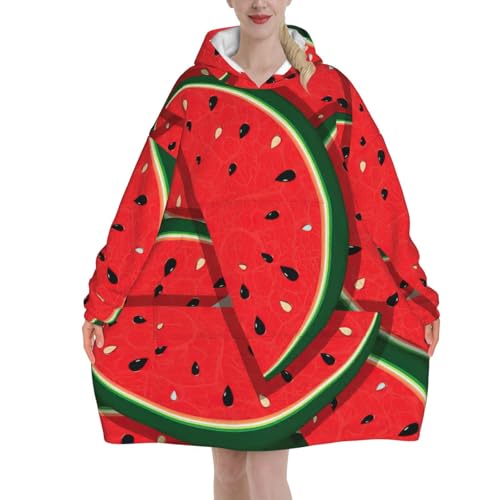Couverture à capuche chaude pastèque pour des soirées cocooning et hivernales