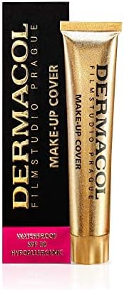 Dermacol - Full Coverage Foundation, Liquid Makeup Matte Foundation with SPF 30, Waterproof Foundation for Oily Skin, Acne, & Under Eye Bags, Long-Lasting Makeup Products, 30g, Shade 208
