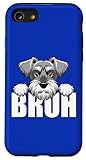 custodia per iphone se (2020) / 7 / 8 schnauzer schnauzer bruh schnauzer in miniatura per amanti dei cani