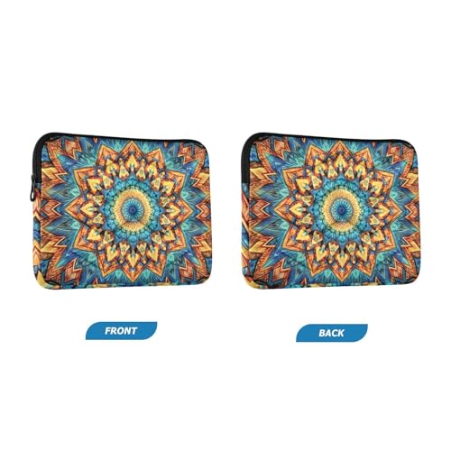 Funda para portátil 13-14 pulgadas impermeable naranja azul miniatura 2