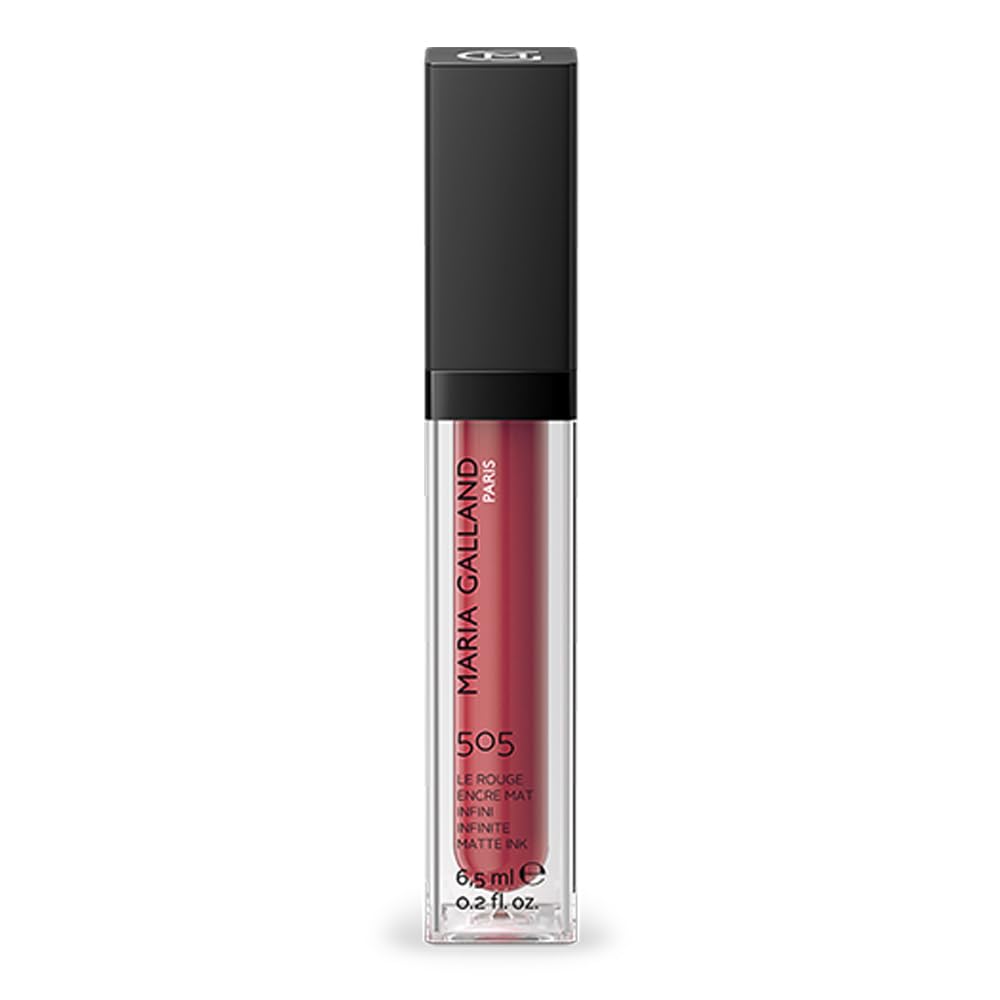 Maria Galland 505 Matte Ink Red Infinity Nr. 30 (Corail Velours), 6,5 ml, Lipgloss, Anti-Aging und feuchtigkeitsspendend, langanhaltender Matteffekt.