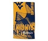 Northwest NCAA West Virginia Mountaineers Oversized Microfiber Beach Towel, 40 x 72 Inches – Quick Dry, Sand Resistant, Lightweight, Highly Absorbent, Distorter Design