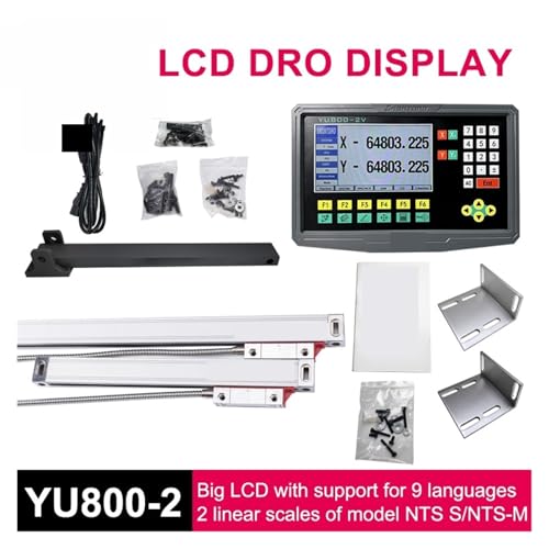 Linear Scale Encoder YU800-2 2 Axis LCD DRO Digital Readout miniatura 3