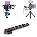JJC Metal Cold Shoe Mount Bracket Extension Bar for Sony RX100 VII A6400 A6100 A6600 Canon G7X Mark III EOS M6 Mark II GoPro Hero DJI OSMO Action Camera & Cell Phone to Add Mic, Arca Swiss Type Plate