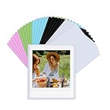 HIYQIN Confezione da 25 Cornici Magnetiche per Foto Instax Square Film 2,83x3,38', Cornici per Frigorifero per Fujifilm Instax Square SQ1/SQ20/SQ40/SQ10/SQ6/SP-3 - Colorate