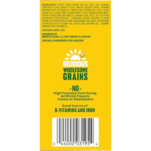 belVita Breakfast Bars Biscuits, Cinnamon Brown Sugar, 30 Total Packs, 6 Boxes (4 Biscuits Per Pack)