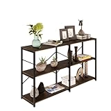 MUBSON Credenza para Sala o Recamara con Triple Repisa. Mueble para TV. Estante Organizador de Madera MDF. Credenzas...