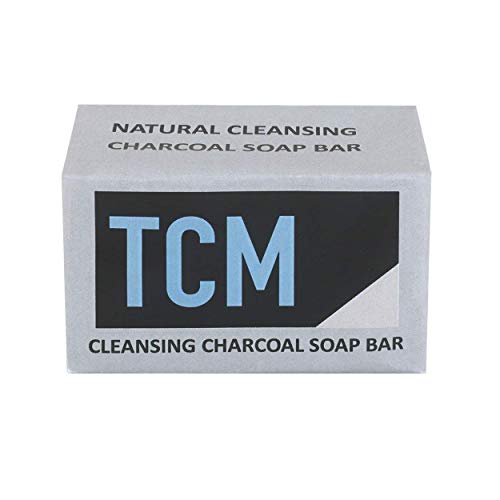 TCM Men's Cleansing Activated Charcoal Bar Soap - For all skin types - 5oz (1 Pack)