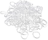 Rastazopfgummi Solida Y.E.S. Mini-Haargummi transparent (1 Packung, 100 Stück)