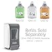 GOJO FMX-20 Push-Style Foam Hand Soap Dispenser, White/Gray, for 2000 mL GOJO FMX-20 Foam Hand Soap Refills (Pack of 1) - 5270-06