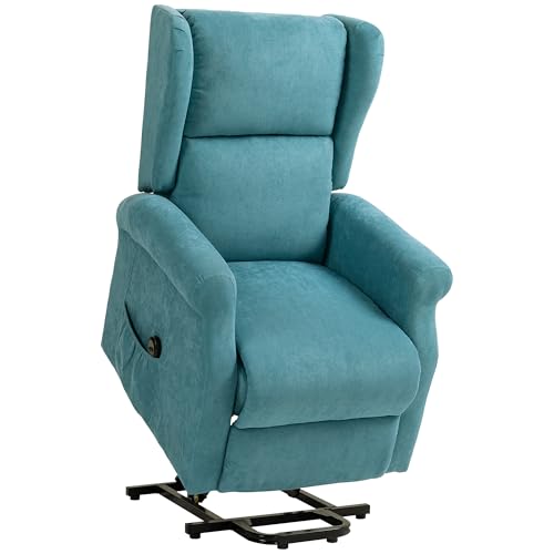 HOMCOM Poltrona Elettrica Alzapersona Reclinabile 135°, Poltrona Relax Elettrica in