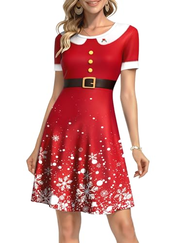 VVNTY Christmas Dress for Women: Holiday Party Dress Ugly Christmas
