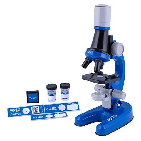 Explore One 100x-1200x Children’s Microscope Set for Kids Ages 6 Years Old and Up Great for STEM Education and Sparking Childrens Interest in Discovering The Microscopic World Cover