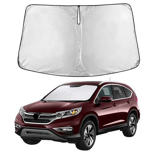 Image of Autovir Windshield Sun Shade Fit for 2012-2014 2015 2016 Honda CRV Sunshade, Front Car Window Shades Sun Visor, Blocks UV Rays & Heat, Car Accessories