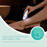 VOGOE Epilator for Women with 21 Tweezers & LED Light, 2 Speeds Cordless Hair Removal Device, Electric Epilator Hair Removal Rechargeable for Arms & Legs HR110 (Purple) - Image 4