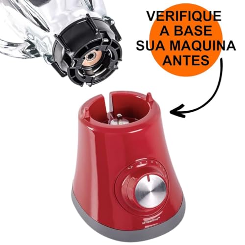 Copo de Vidro Redondo para Liquidificador Oster Compatível com Vários Modelos Alta Resistência Sem T