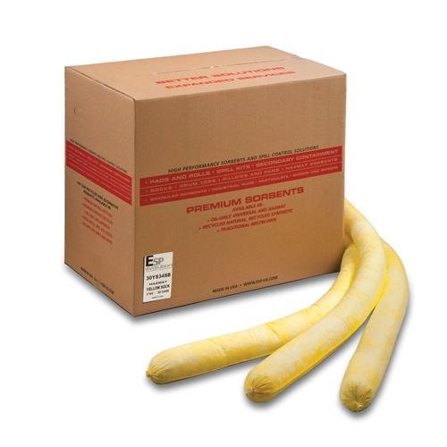 30YS34 Meltblown Sock, Hazmat Flexible Tubes, 48" Length, Blue (Pack of 30)