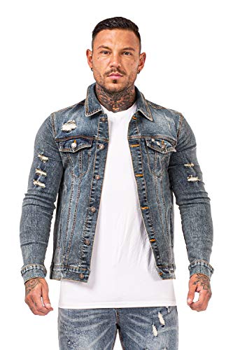 Jackets for Men Winter Stylish Mens Jackets Denim Fashion Big and Tall Size L