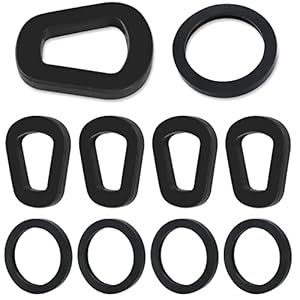 10 Stück Kanisterdichtungen Gummiauflage, Dichtungen für Benzinkanister, Gummi Schlauch Unterlegscheibe Dichtringe, Kanister Ersatzdichtungen 5L, 10L, 20L auto Auslauf, Schwarz