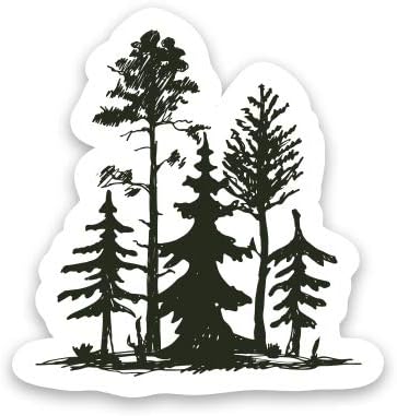 Forest - 3" Vinyl Sticker - for Car Laptop I-Pad Phone Helmet Hard Hat - Waterproof Decal