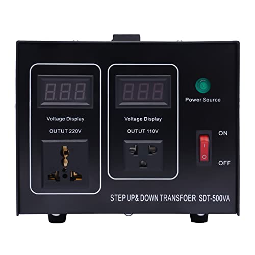 Bacacoo Step Up/Down Transformer, 500Ww Voltage Converter, 220v to 110v, ...