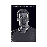 Gianluigi Buffon Poster Fußball Kunst Leinwand 
