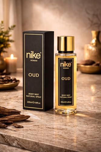 Image of Nike Oud Body Mist Spray for Women 200ml| Warm Oriental Floral Fragrance | Long-Lasting, Non-Gas & Skin-Friendly