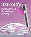 Ilake Dampfglätter für Kleidung, Handheld 100-240V Dual Voltage Travel Dampfglätter, 1000W und 120ML Wassertank Tragbarer Dampf & Bügeleisen 2 in 1 für Geschäftsreisen Zuhause, Grau