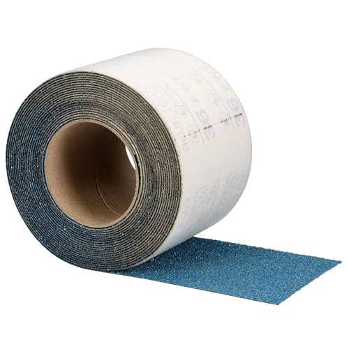 Image of 3M Hookit Blue Sheet Roll 37453, 36E, 4-1 /2 in x 8.7 yd, Excellent Performance and Cut, Sanding Sheets for Paint, Primer, Metal, Collision Repair
