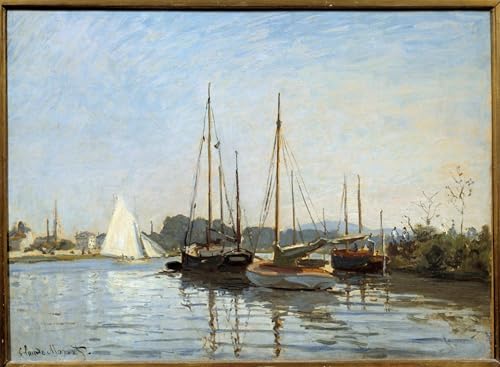 Tableau Bateaux de plaisance à Argenteuil Monet 60x90cm pour rompre la monotonie murale