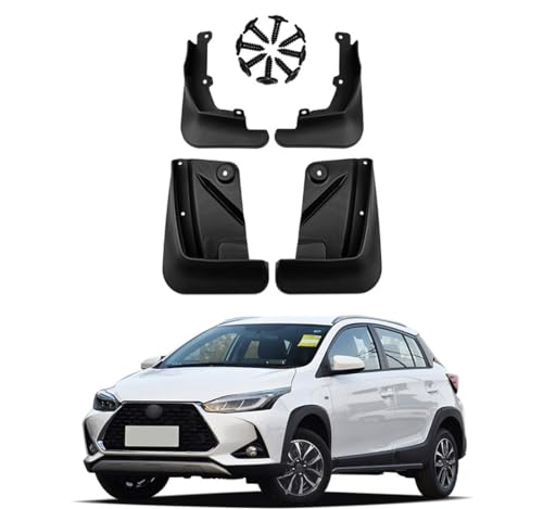 Image of Mud Flaps Mud Guards Fit for 2020-2023 Toyota Yaris X, Front & Rear Mud Splash Guards Accessories - 4 Pc, Black