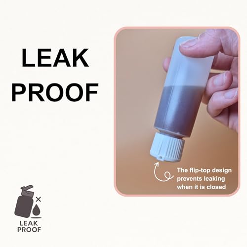 2-Pack 2oz Travel Bottles – Fine Mist Spray & Flip-Top Bottle Set – TSA Approved, FDA Compliant, Chemical Resistant, Leak-Proof, Refillable for Toiletries, Skincare, and DIY Essentials2