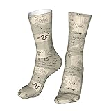 Símbolo Místico Esotérico Alquímico Abstracto Mujer Hombre Calcetin Para Correr Deporte Cómodos Calcetines De Running Antiolores Calcetines De Atletismo Para Tenis Maratón Senderismo