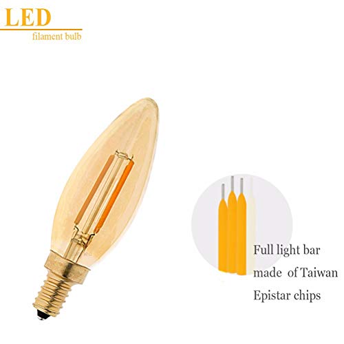 Ampoule à Filament Edison E14 variable pour ajuster votre ambiance décorative ambrée - 6