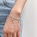 NewZenro Minimalist Star Charm Bracelets for Men Women Unique Punk Silver Plated Chain Link Bracelet Adjustable for Party Accessories Rock Fashion Trendy Jewelry 8.6