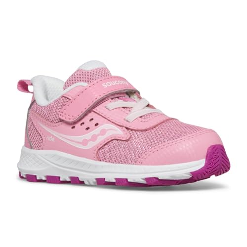 Saucony Unisex Ride JR (Toddler) Pink 10 Medium